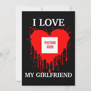 ICH LIEBE MEINE FREUNDIN INDIVIDUELLER VALENTINSTA EINLADUNG