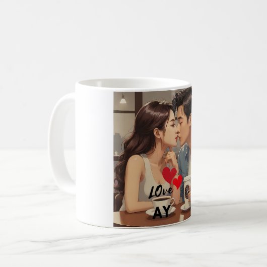 Ich Liebe meine Freundin Kaffeetasse (Vorderseite Links)