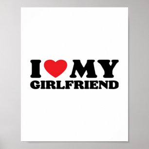 Ich liebe meine Freundin Klassiker Poster