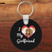 Ich Liebe meine Freundin Lesbian Prix Custom Foto Schlüsselanhänger (Vorderseite)