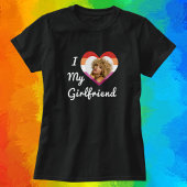 Ich Liebe meine Freundin Lesbian Prix Custom Foto T-Shirt