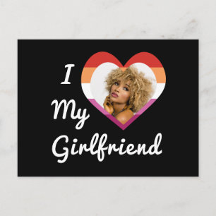 Ich liebe meine Freundin Lesbischer Stolz Benutzer Postkarte