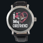 Ich Liebe Meine Freundin Personalisiert Foto Armbanduhr<br><div class="desc">i Liebe meine Freundin Shirt Brauch</div>