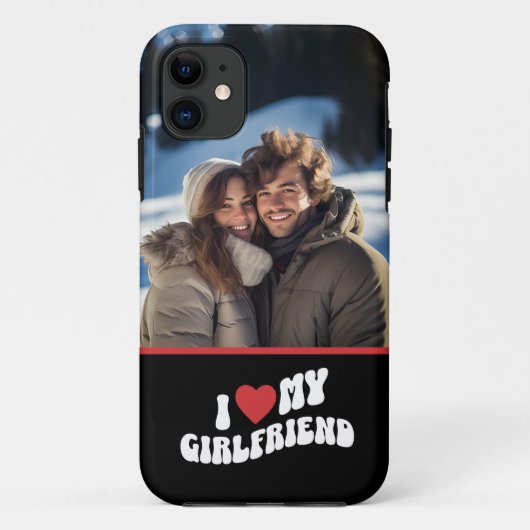 Ich Liebe Meine Freundin Personalisiert Foto Case-Mate iPhone Hülle (Rückseite)