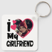 Ich Liebe Meine Freundin Personalisiert Foto Schlüsselanhänger (Rückseite)