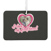 Ich Liebe Meine Freundin Personalisiertes Foto Autolufterfrischer (Rückseite)