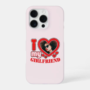 Ich liebe meine Freundin Personalisiertes Foto Tex iPhone 16 Pro Hülle