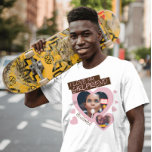 Ich Liebe meine Freundin rosa braunes Foto Text y2 T-Shirt<br><div class="desc">Erstellen Sie Ihre eigene I-Liebe meine Freundin Shirt mit diesem super farbigen Shirt Vorlage mit 2 Fotos in riesige rote Herzen und handgeschriebenen Text auf rosa und braun Farbe Highlight. Dieses Shirt kann eine Randgeschenk sein, ein lustiges Bf Jubiläumsgeschenk. Zwingen Sie Ihren Freund, dieses super niedliche Tiktok Trend Shirt die...</div>