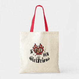 Ich liebe meine Freundin - Rot - DingusDesign Tragetasche