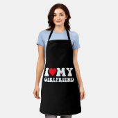 Ich Liebe meine Freundin Schürze (Getragen)