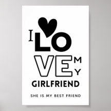 Ich Liebe meine Freundin Sie ist meine beste Freun