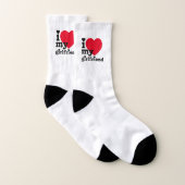 Ich Liebe meine Freundin Socken (Paar)