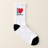 Ich Liebe meine Freundin Socken (Links - Innen)