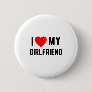 Ich liebe meine Freundin süße passende Valentinsta Button