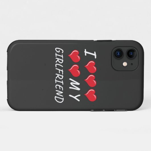 Ich Liebe meine Freundin T - Shirt Case-Mate iPhone Hülle (Rückseite (Horizontal))