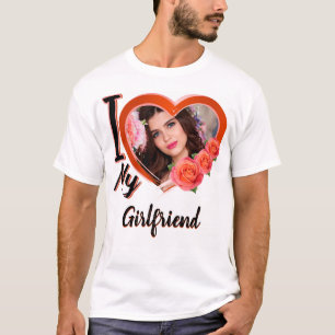 Ich Liebe meine Freundin T - Shirt mit Bild - hood