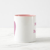 Ich Liebe meine Freundin-Tasse Zweifarbige Tasse (Mittel)