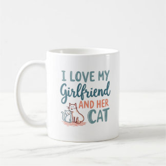 Ich Liebe meine Freundin und ihr Cat Tasse Design