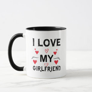 Ich Liebe meine Freundin-Valentinstag-romantisch-l Tasse