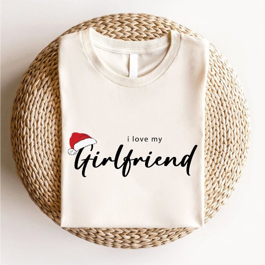 Ich Liebe meine Freundin Weihnachten Trendweiß T-Shirt