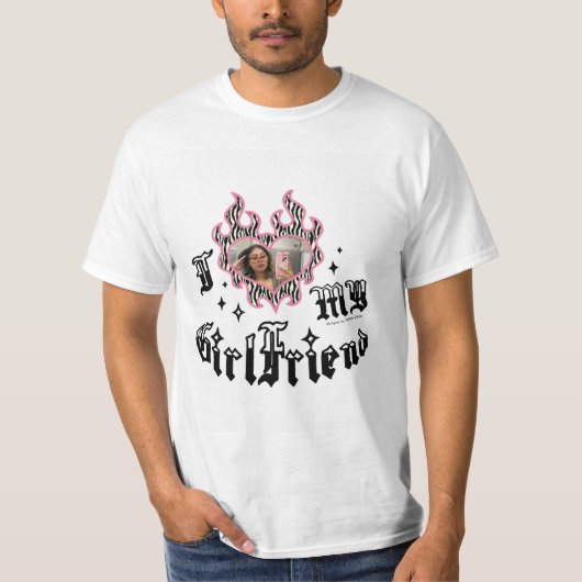 Ich liebe meine Freundin - Zebra - DingusDesign T-Shirt (Vorderseite)