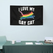 Ich Liebe meine Gay Cat Funny Rainbow Pride Lgbt Banner (Messeveranstaltung)
