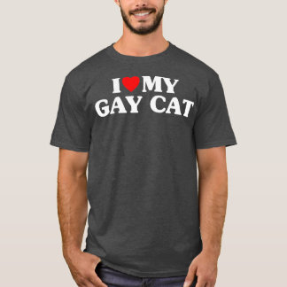 Ich Liebe meine Gay Cat Funny T-Shirt