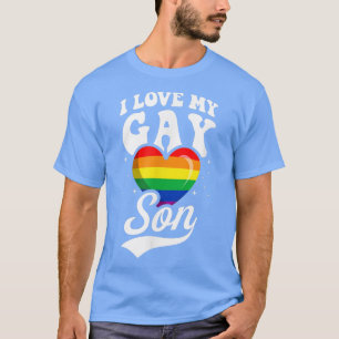 Ich Liebe meine Gay Son Niedlich LGBTQ Stolz Mama T-Shirt
