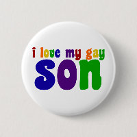 Ich Liebe meine Gay Son Retro-Regenbogen-Mama
