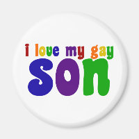 Ich Liebe meine Gay Son Retro-Regenbogen-Mama