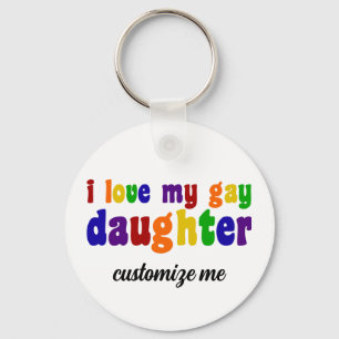 Ich Liebe meine Gay-Tochter stolz LGBTQ Mama kunde Schlüsselanhänger