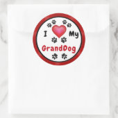 Ich Liebe meine GrandDog Stickers sehen BigBulk-Ra (Tasche)