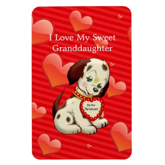 Ich Liebe meine Grandtochter... Valentine wünscht  Magnet (Vertikal)