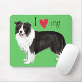 Ich Liebe meine Grenzkollie Mousepad (Mit Mouse)