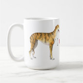 Ich Liebe meine Greyhound Coffee Tasse (Links)