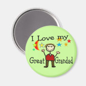 Ich Liebe meine große Großmutter Magnet (Vorderseite/Rückseite)