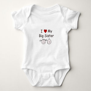 Ich Liebe meine große Schwester! Baby Strampler