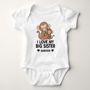 Ich Liebe meine große Schwester Baby Strampler