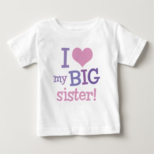 Ich Liebe meine große Schwester Baby T-shirt (Vorderseite)