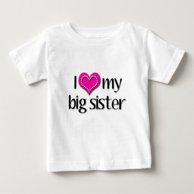Ich Liebe meine große Schwester Baby T-shirt (Vorderseite)