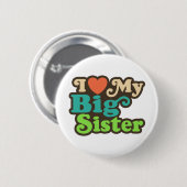 Ich Liebe meine große Schwester Button (Vorne & Hinten)