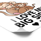 Ich Liebe meine große Schwester Fotodruck (Ecke)