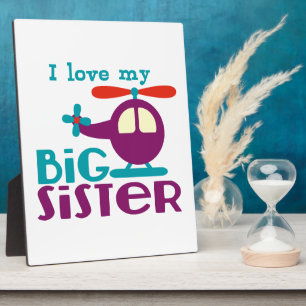 Ich Liebe meine große Schwester Fotoplatte