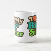 Ich Liebe meine große Schwester Kaffeetasse (Mittel)