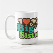 Ich Liebe meine große Schwester Kaffeetasse (Links)