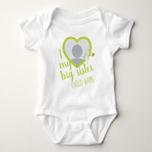 Ich liebe meine große Schwester Mädchen individuel Baby Strampler