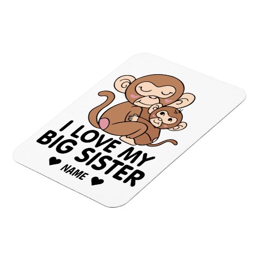 Ich Liebe meine große Schwester Magnet (Linke Seite)