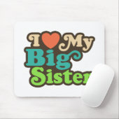 Ich Liebe meine große Schwester Mousepad (Mit Mouse)