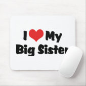 Ich Liebe meine große Schwester Mousepad (Mit Mouse)