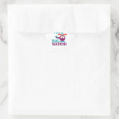 Ich Liebe meine große Schwester Stern-Aufkleber (Tasche)